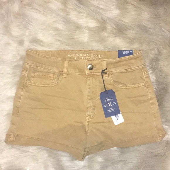 American Eagle Outfitters Pants - AE American Eagle Hi Rise Shortie Denim Shorts 8